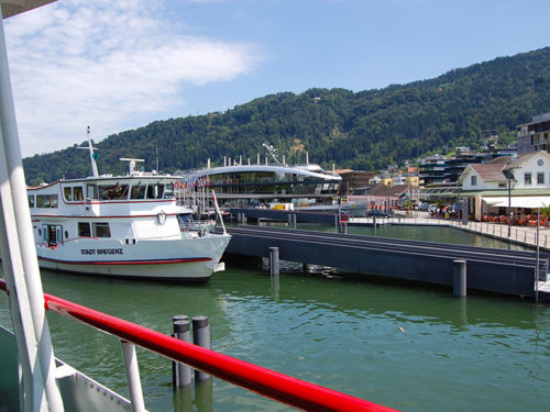 Bregenz é um porto movimentado no Lago Constance. Foto: Arnold Weisz ©