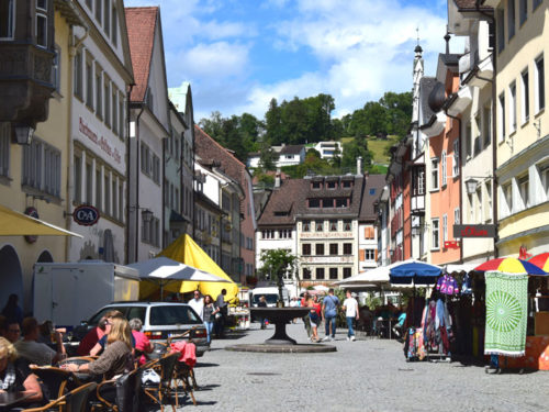 A Marktgasse em Feldkirch, Vorarlberg