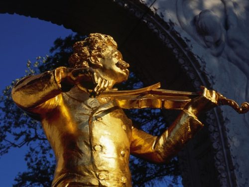 Monumento de Johann Strauss no Stadtpark Viena