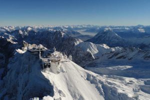 Vista panorâmica dos Alpes Austríacos. Foto: Tiroler Zugspitzbahn ©